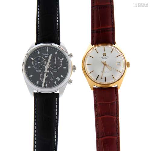 A group of seven assorted Tissot watches, to include two chr...