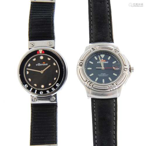 A bag of assorted Ellesse watches.