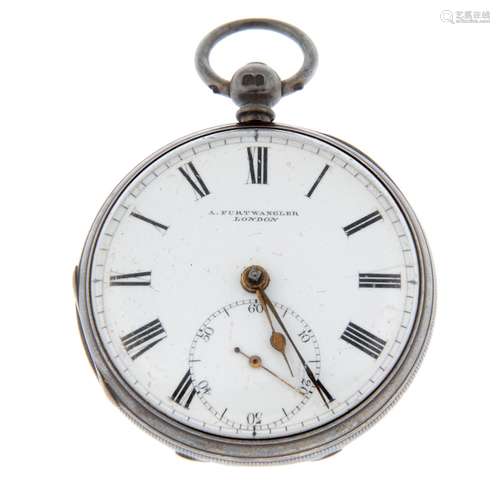 An open face pocket watch by A.