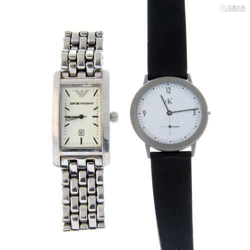 A group of assorted watches, to include examples by FCUK, Em...