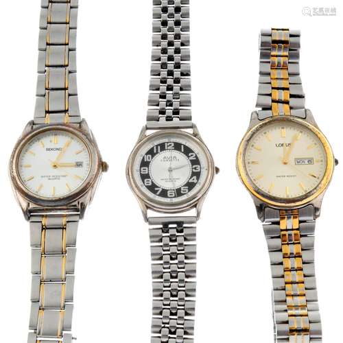 A group of five assorted watches,