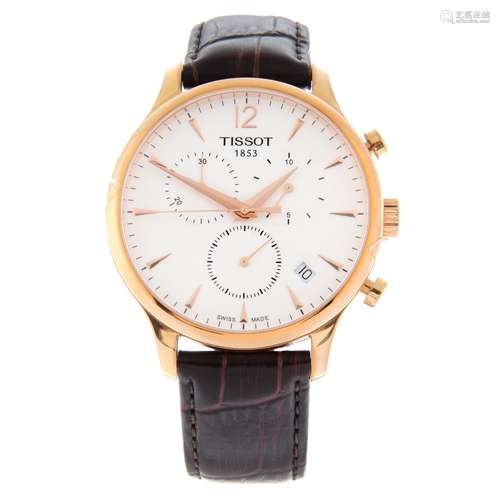 TISSOT - a Tradition chronograph wrist watch.