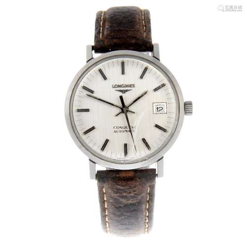 LONGINES - a Conquest wrist watch.