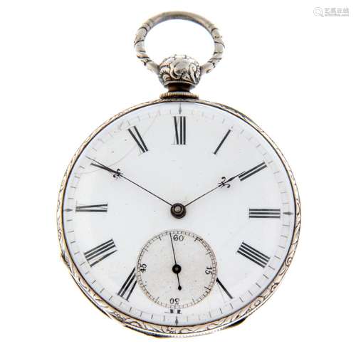 An open face pocket watch.