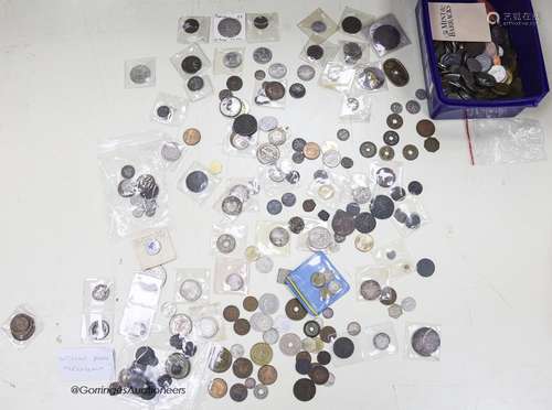 A collection of World coins, 18th-20th century and Roman coi...