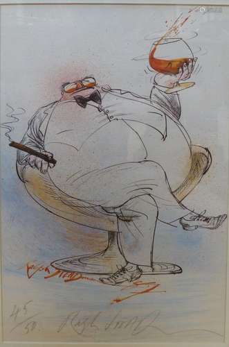 Ralph Steadman, (b.1936), limited edition print, Bon Viveur ...