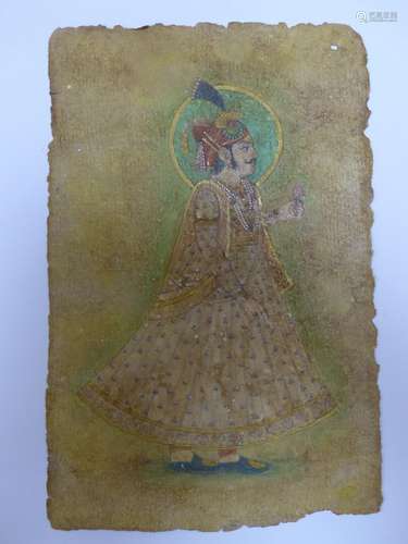 Kishangrah School, ink and watercolour on paper, Study of a ...