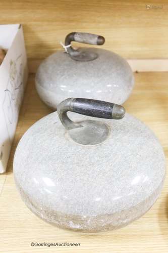 Two Ye Gret Pule curling stones