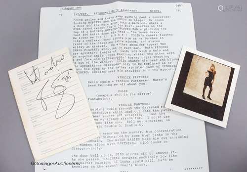 A David Bowie autograph on lined address book paper, dated 1...