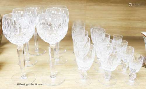 A part suite of Waterford wine glasses, Colleen pattern