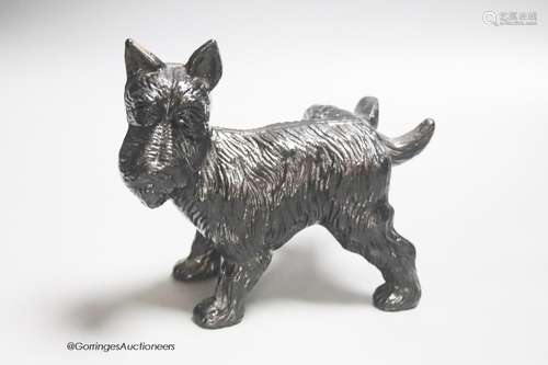 A cast iron terrier doorstop, height 17cm