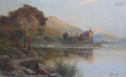 Stuart Lloyd (1875-1929), oil on canvas, Kilchurn Castle, Sc...