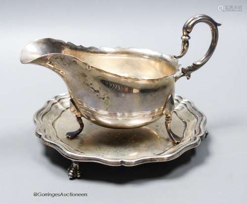 An Edwardian silver small waiter, 14.7cm, Sheffield, 1901 an...