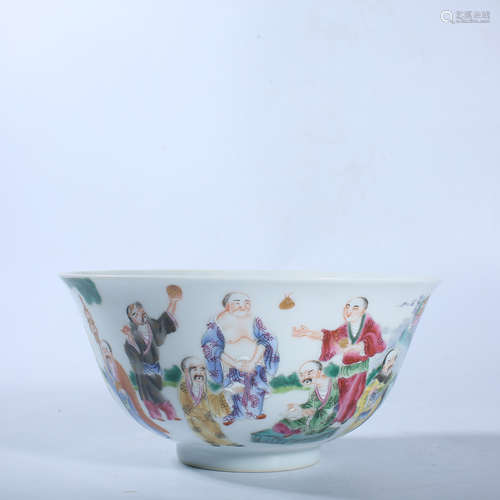 Painted bowl for baby play in Qing Dynasty