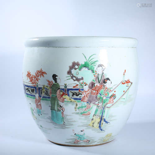 Large vat of colorful character stories in the Qing Dynasty