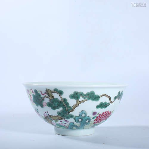 Qing Dynasty pastel bowl