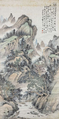 蒋文达 山水