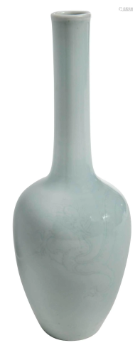 Chinese Incised Dragon Porcelain Vase