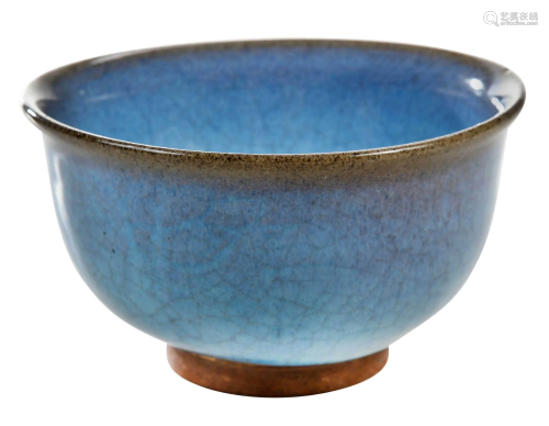Chinese Jun Type Glazed Stoneware Bowl