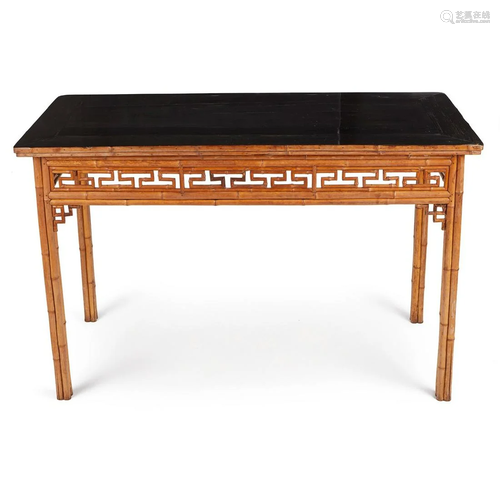 Chinese Bamboo Lacquer Rectangular Table