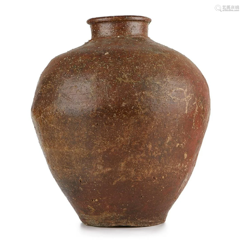 15th c. Japanese Shigaraki Vase Jar