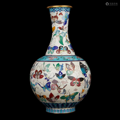 20th C. Chinese Cloisonne Vase