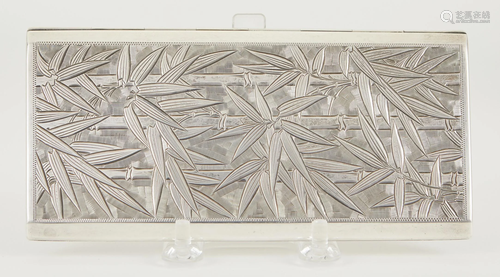 Japanese Export Silver Cigarette Case