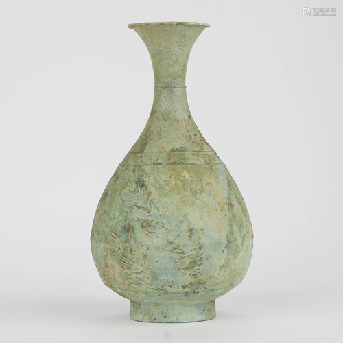 Large Korean Antique Bronze Vase