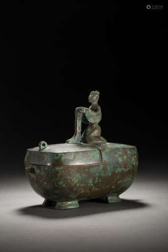汉代青铜贵人盒
