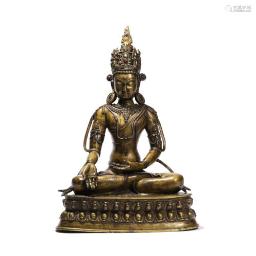 A Copper Alloy Buddha Statue