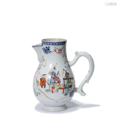 A Famille Rose Figures Porcelain Pot