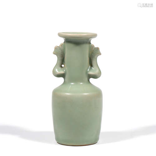 A Longquan Double Phoenix Ears Porcelain Vase