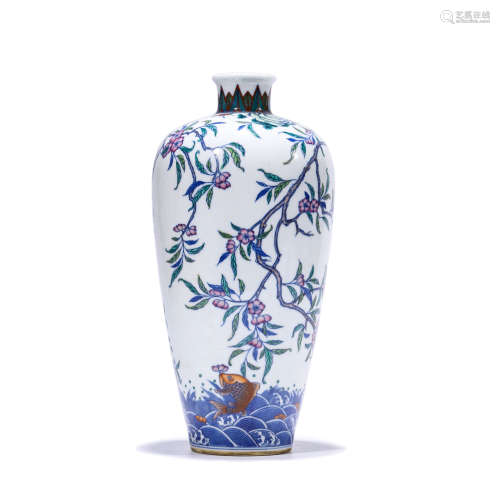 A Doucai Flower&Bird Pattern Porcelain Meiping