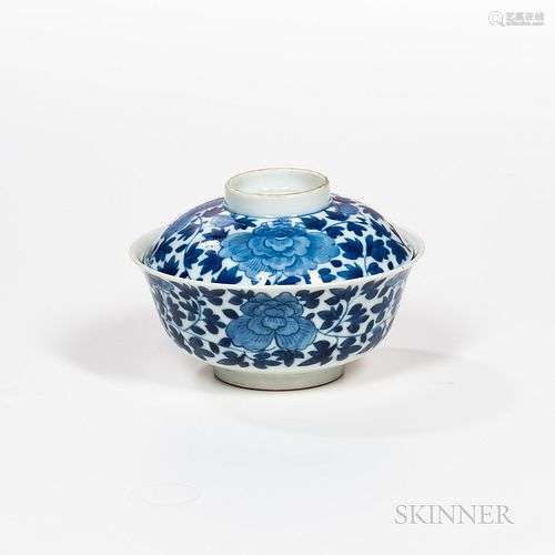 Blue and White Bowl and Cover