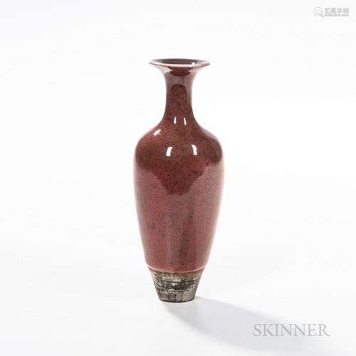 Mottled Peachbloom-glazed Vase