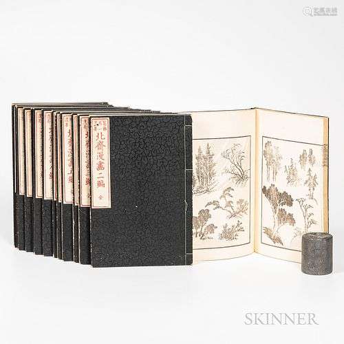 Complete Set of Katsushika Hokusai (1760-1849) <i>Manga</b><...