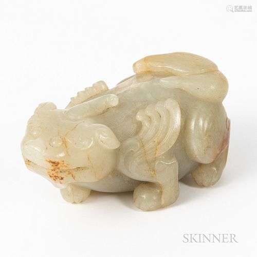 Jade Carving of a <i>Qilin</b></i></u><b>