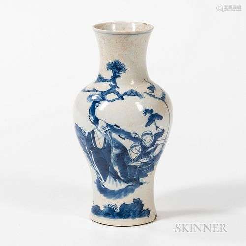 Blue and White Vase