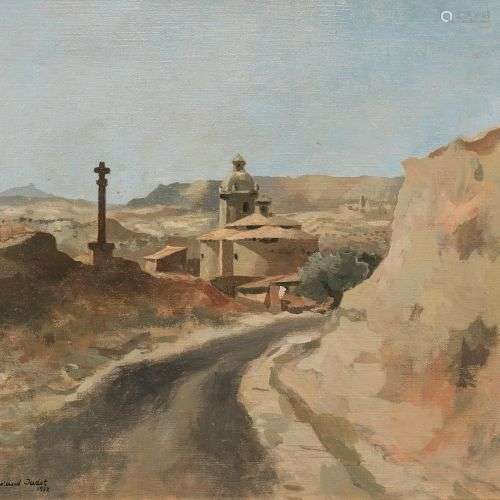 Roland Oudot (1897-1981) Paysage, huile sur toile, signée et...