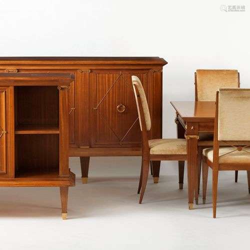 Mobilier de salle à manger dans le style d'Arbus, circa 1940...