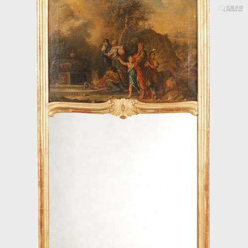 Trumeau, Berne XVIIIe s Orné d'une huile sur toile figurant ...