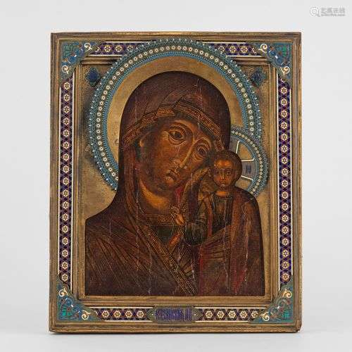 Mère de Dieu de Kazan Pavel Ovchinnikov, Russie, Moscou, 188...