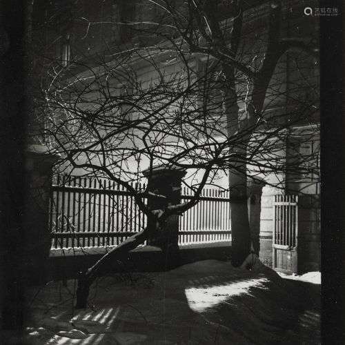 Josef Sudek (1896-1976) Paysage de neige, photographie, 16,5...
