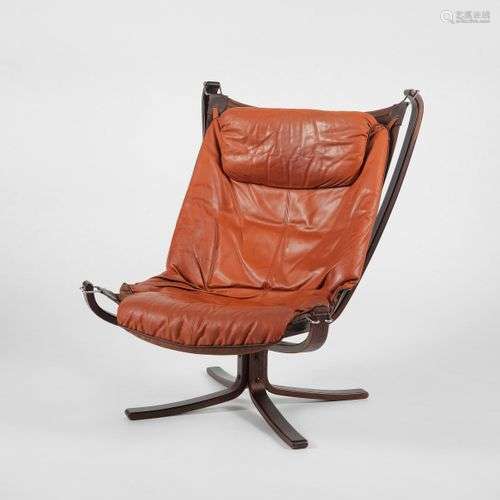 Falcon Chair par Sigurd Ressell pour Vatne Møbler, Norvège, ...