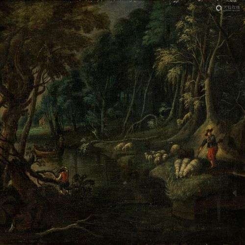 D'après Martin Ryckaert (1587-1631) Paysage animé, huile sur...