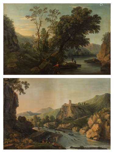 Entourage d’Andrea Locatelli (1695-1741) Paire de paysages a...