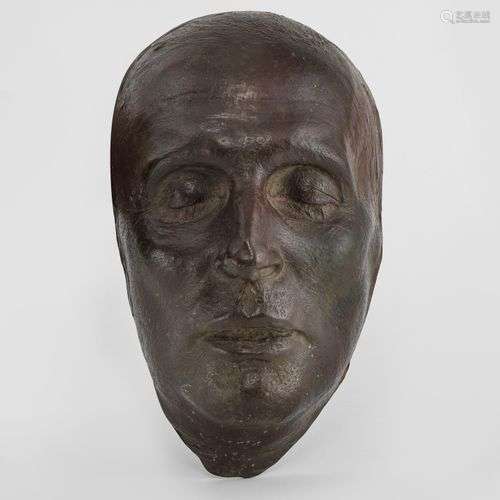 Masque mortuaire de Napoléon Ier Bronze, H 28 cm