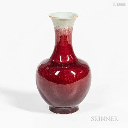 Small Flambe-glazed Vase