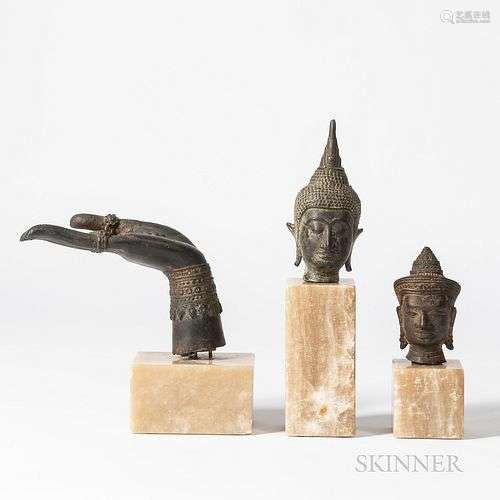 Three Bronze Buddhist Items