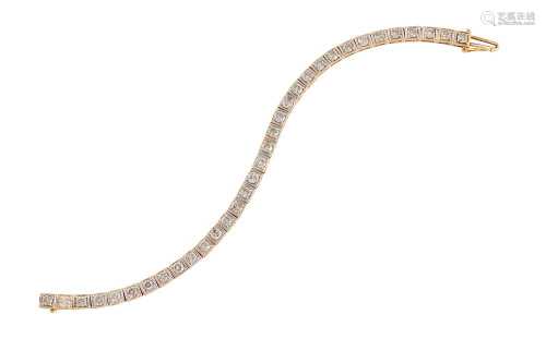 A diamond line bracelet